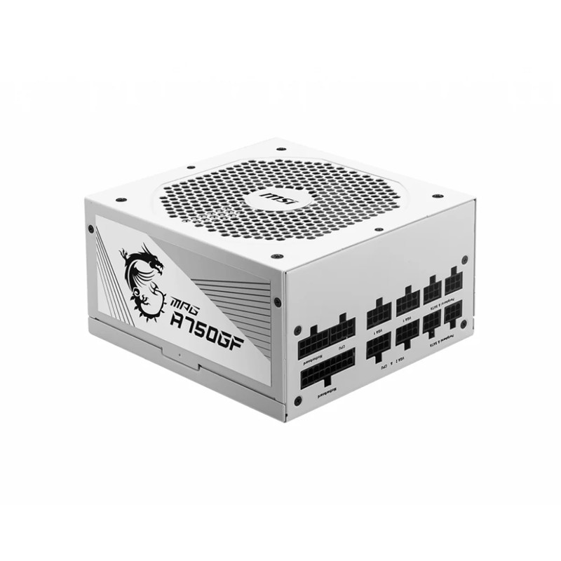 MSI MPG A750GF 750W Gold ATX Fully Modular Power Supply - White - مزود طاقة